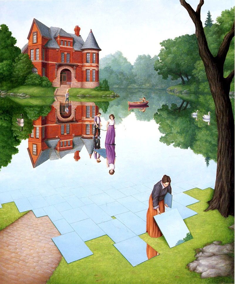 25 Fantastic Optical Illusion Art works and Paintings by Rob Gonsalves